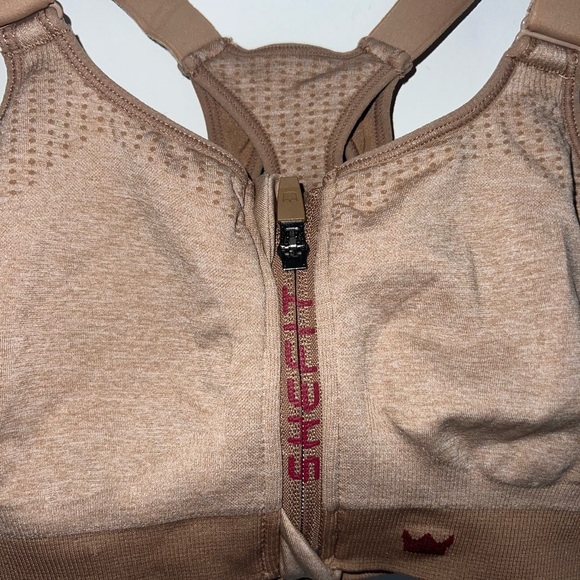SHEFIT Low Impact Sports Bra - Heathered Tan - Picture 4 of 10